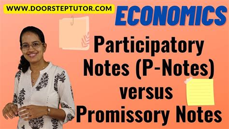 participatory notes vs promissory.